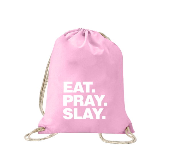 eat-pray-slay-turnbeutel-bedruckt-rucksack-stoffbeutel-hipster-beutel-gymsack-sportbeutel-tasche-turnsack-jutebeutel-turnbeutel-mit-spruch-turnbeutel-mit-motiv-spruch-für-frauen-pink-rosa