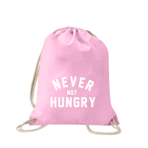never-not-hungry-turnbeutel-bedruckt-rucksack-stoffbeutel-hipster-beutel-gymsack-sportbeutel-tasche-turnsack-jutebeutel-turnbeutel-mit-spruch-turnbeutel-mit-motiv-spruch-für-frauen-pink-rosa