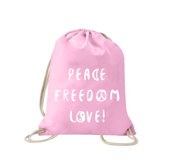 peace-freedom-love-turnbeutel-bedruckt-rucksack-stoffbeutel-hipster-beutel-gymsack-sportbeutel-tasche-turnsack-jutebeutel-turnbeutel-mit-spruch-turnbeutel-mit-motiv-spruch-für-frauen-pink-rosa